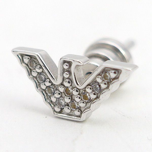 ◆ピアス|イーグルロゴモチーフ|925刻印|シルバー