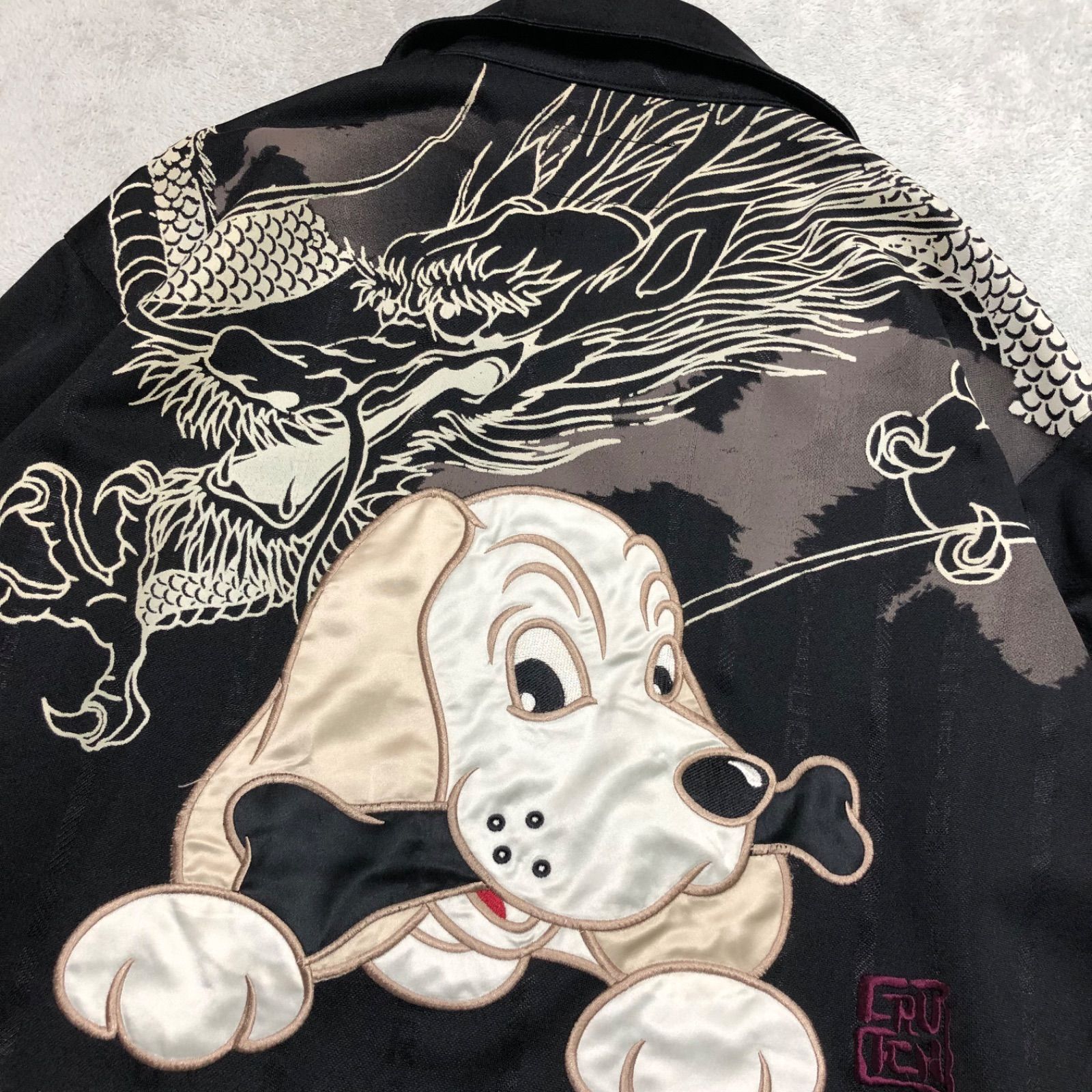 美品　レア　GALFY　トラックジャケット　セットアップ　ビッグロゴ　刺繍　奇抜 GALFY セットアップ トラックスーツ トラックジャケット