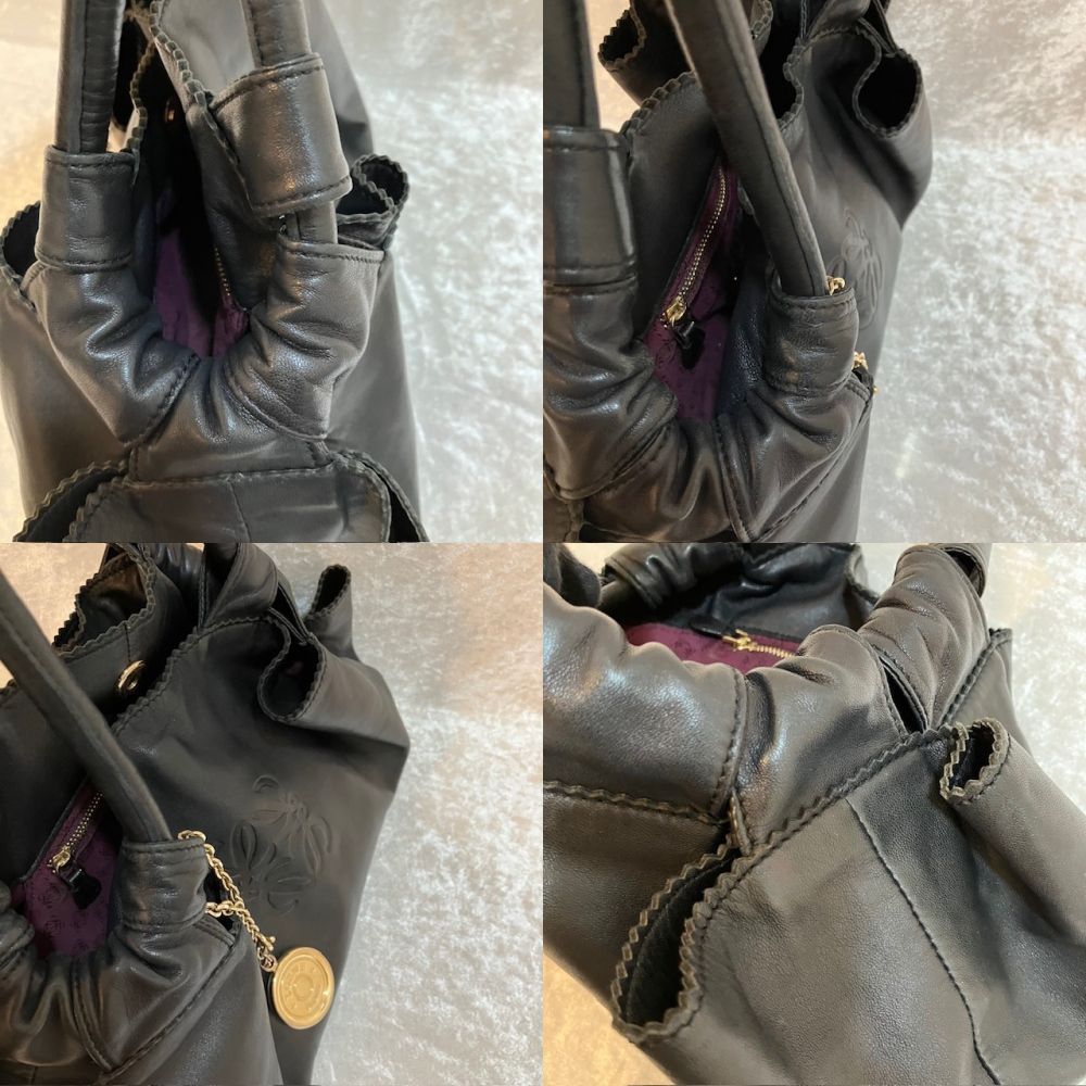 ロエベ LOEWE ナッパアイレ ハンドバック ナッパレザー ブラック