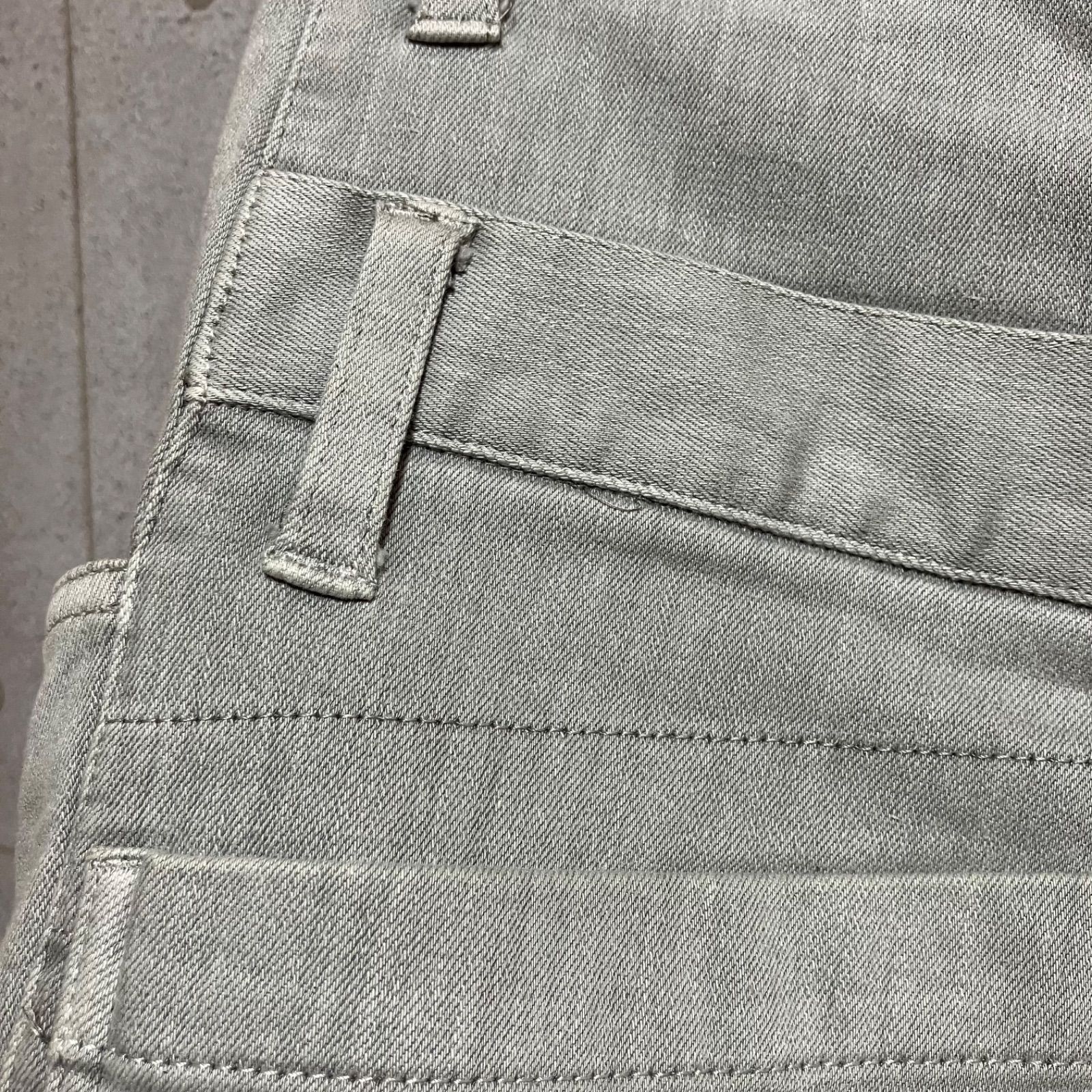 bajra バジュラ ストレッチ デニムパンツ ダブルウエスト