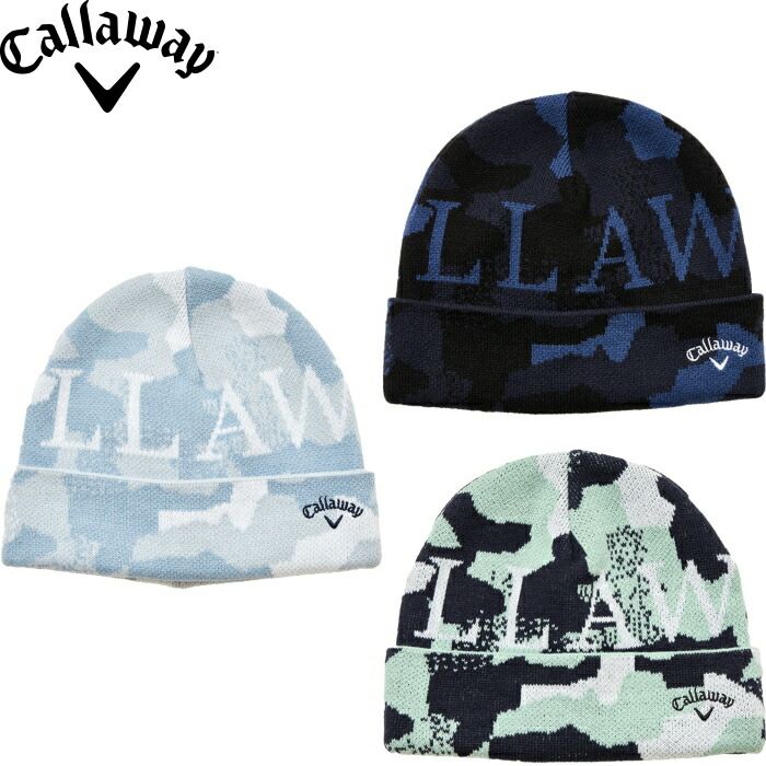 Callaway キャロウェイ ゴルフ メンズ ニットキャップ カモフラ/迷彩柄