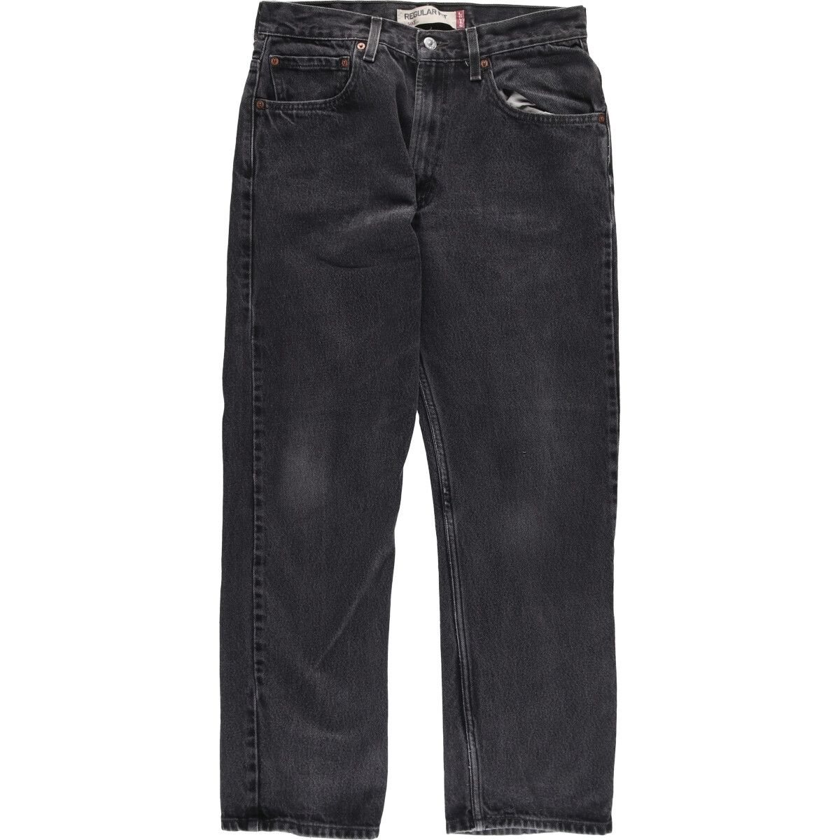古着 00年代 リーバイス Levi's 505 REGULAR FIT ブラックデニム テーパードデニムパンツ メンズw33相当/eaa511629