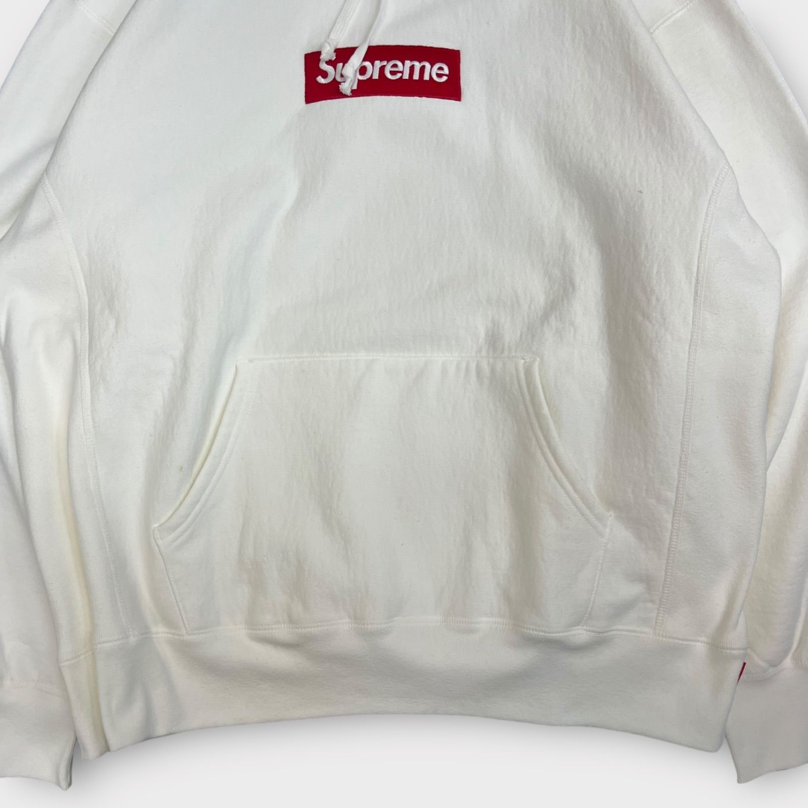 Supreme Box Logo Hooded Sweatshirt 21FW White XL ボックスロゴ 