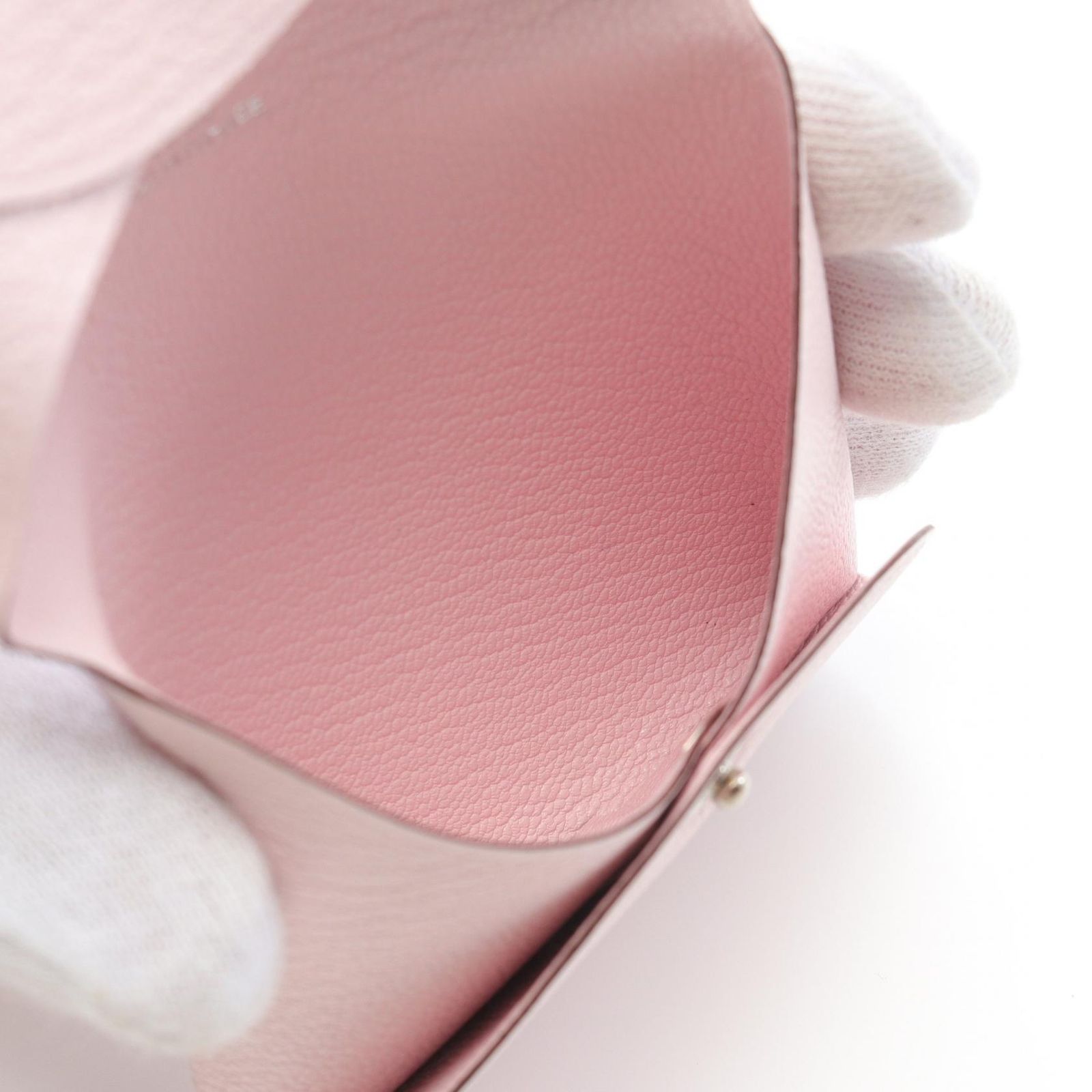 エルメス HERMES コインケース バスティア ローズダーリン レザー