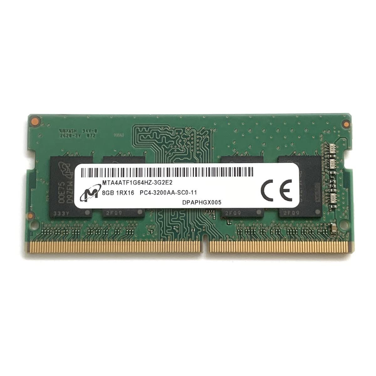 Micron メモリ 8GB×1枚 DDR4 PC4-3200AA-UC0-11