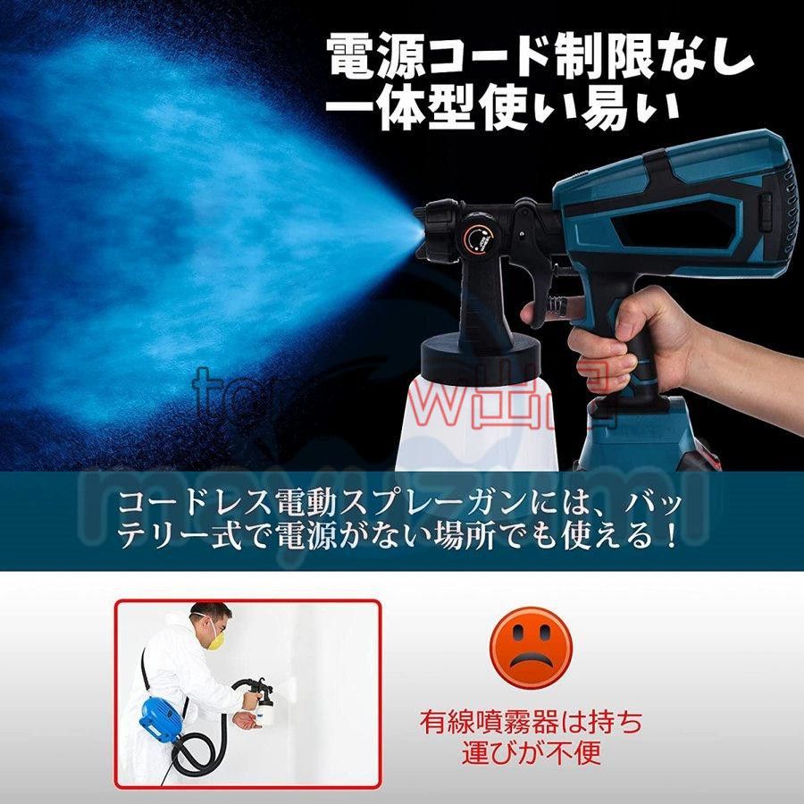 充電式噴霧の幅調整