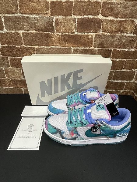 Nike × Futura SB Dunk Low White and Geode Teal ナイキ フューチュラ SB ダンク ロー ホワイト アンド ジオードティール  HF6061-400 スニーカー