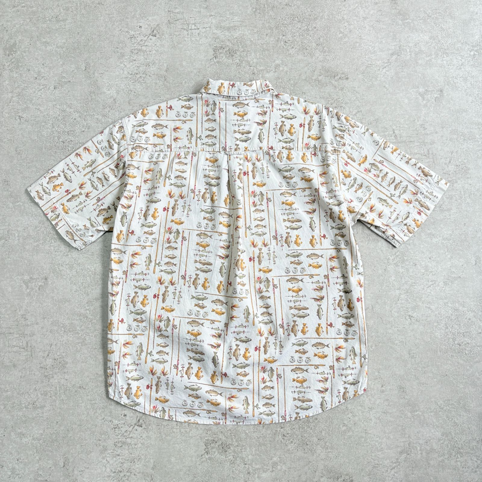 90s 00s WOOLRICH コットン BD 半袖シャツ 釣り 魚柄 USA 90s 00s WOOLRICH コットン BD 半袖シャツ 釣り 魚柄 USA - メルカリ