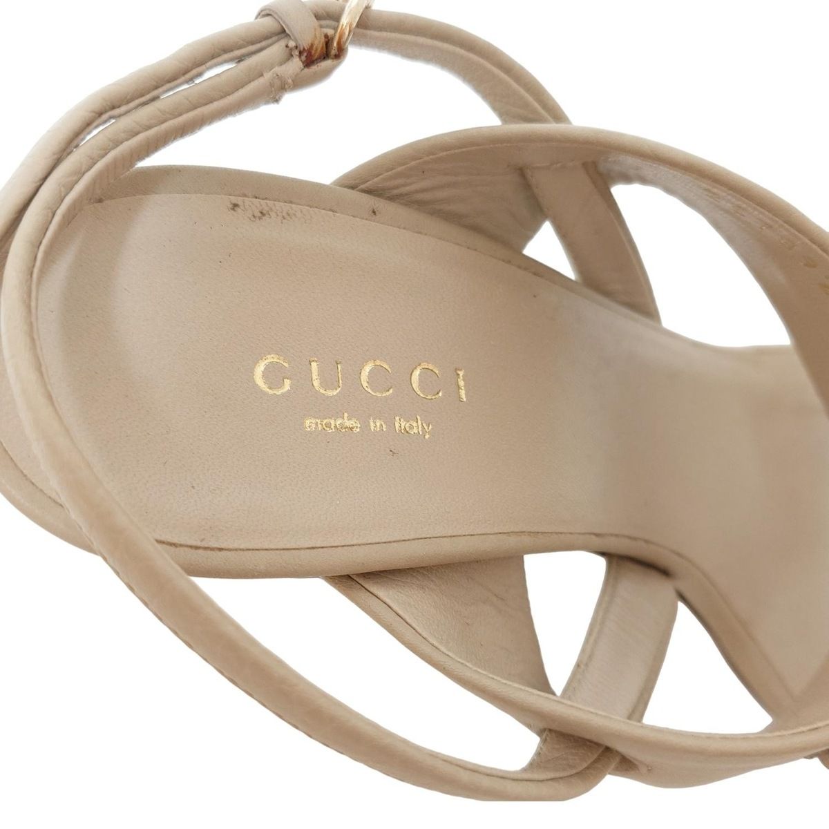 GUCCI(グッチ) サンダル 36 レディース - グレーベージュ