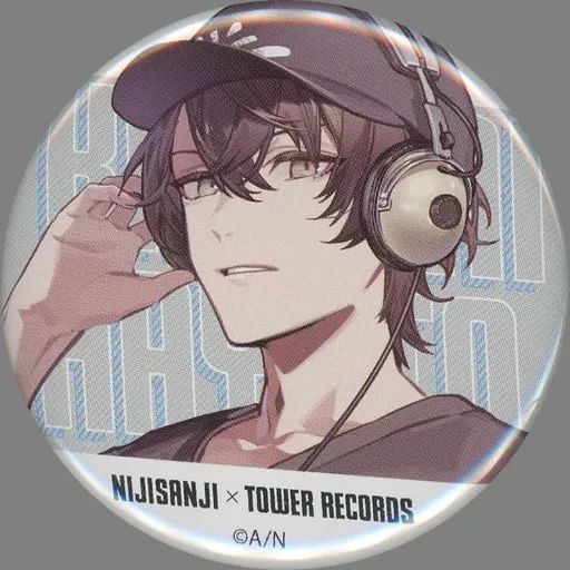 中古】バッジ・ピンズ 加賀美ハヤト 「にじさんじ×TOWER RECORDS