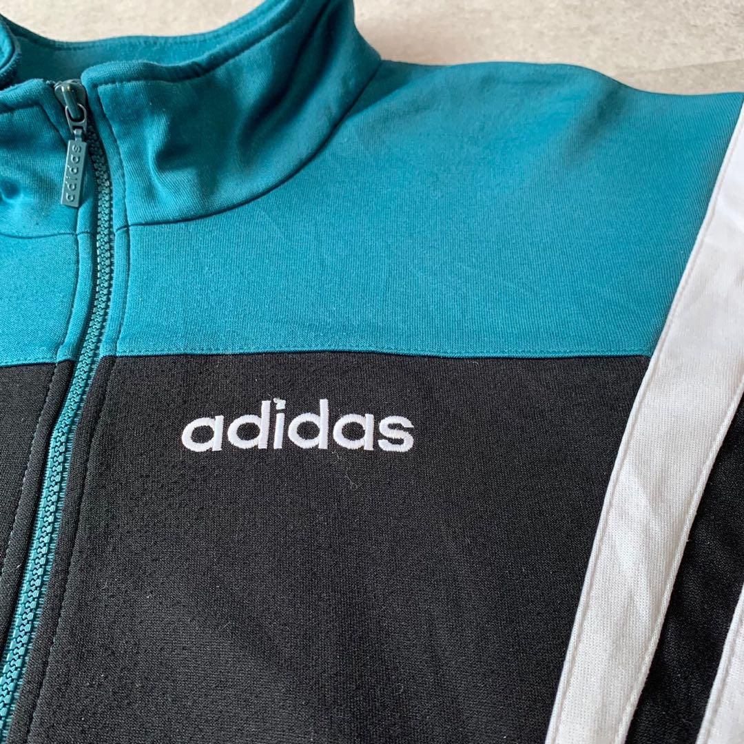 XXLアディダスadidasブルーグリーン青緑トラックジャケットジャージ adidas/アディダス BECKENBAUER TT トラックジャケット