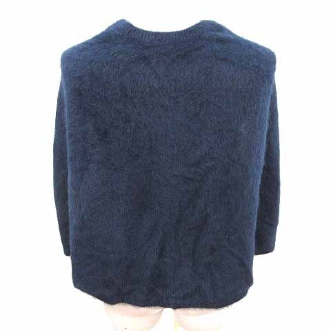 ビアズリー BEARDSLEY ウールシャツ ウールジャケット 紺 ネイビー PICK UP】パフ袖ウールニットジャケット | BEARDSLEY(ビアズリー