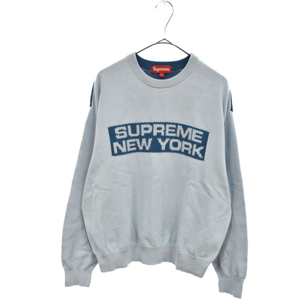 SUPREME (シュプリーム) 22SS 2-Tone Sweater フロントロゴバイカラー