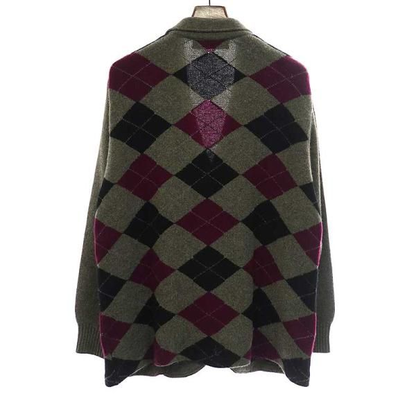 3新品54%of UNDERCOVER アーガイル カシミヤ ニット ジャケット