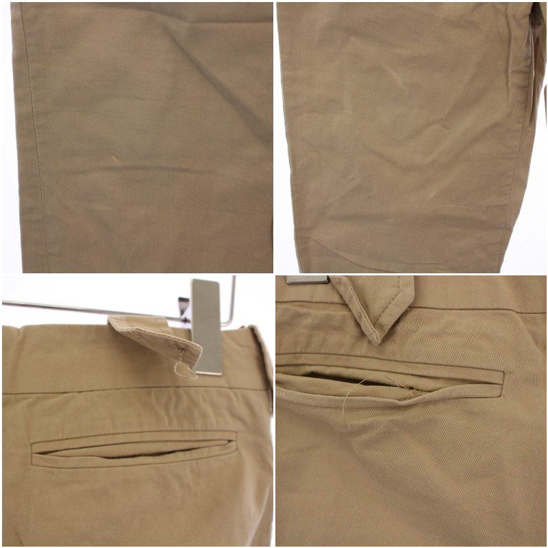 美品 GUCCI グッチ ストレートパンツ チノパン ベージュ ベロア 38 GUCCI - GUCCI グッチ チノパン M ベージュ 【古着】【中古