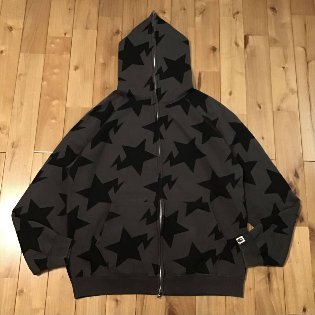 BAPE スター パーカー サイズL ブラック 《希少》アベイシングエイプ 