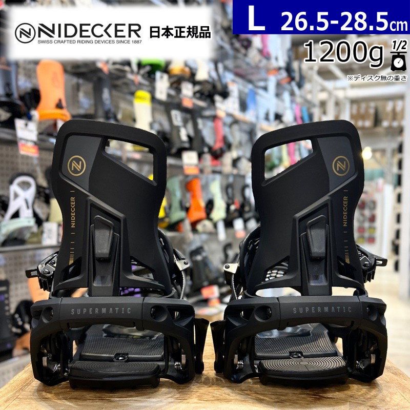 24-25 NIDECKER SUPERMATIC カラー:BLACK Lサイズ ナイデッカー