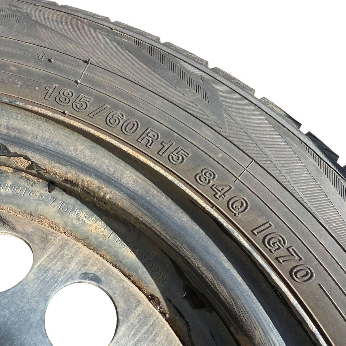 製 鉄チンホイール付き