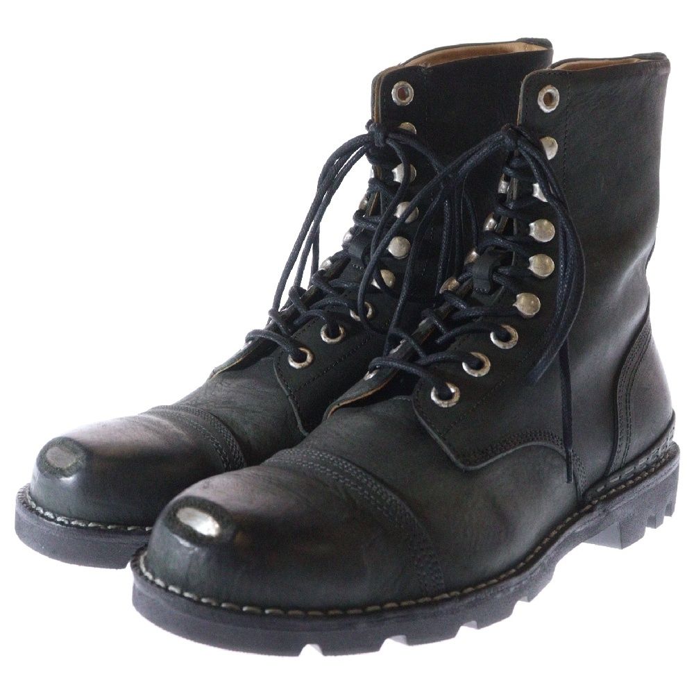 ◎ディーゼル 良品 レザーブーツ DIESEL エナメルブーツ 靴 レザーシューズ メンズ レースアップシューズ DIESEL - DIESEL エナメル ブーツの通販 by みどりのぴっぴの店