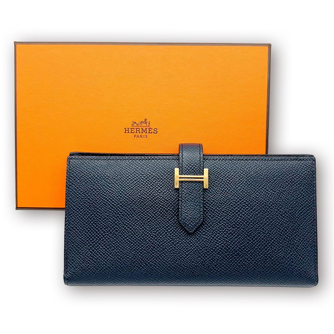 エルメス HERMES ベアンスフレ ヴォーエプソン ゴールド金具 長