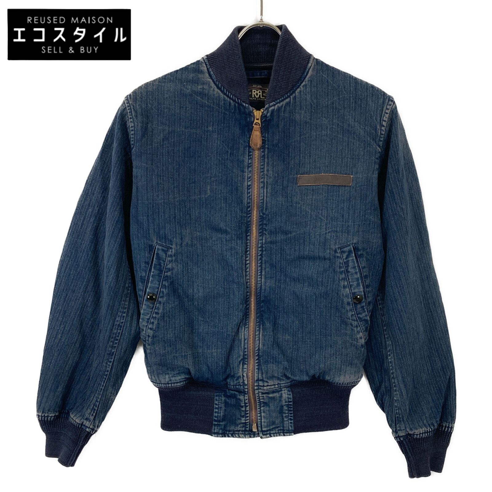 RRL ダブルアールエル 782609787001 ヒッコリーストライプ MA-1