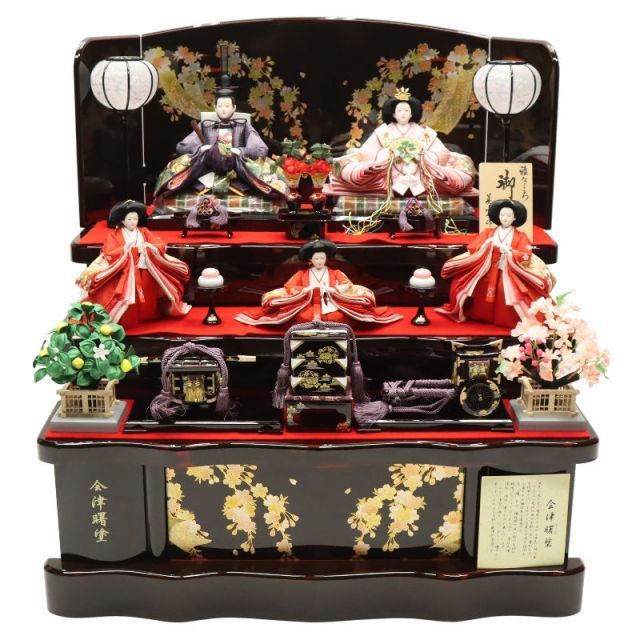 豪華米州宝山雛　木目込人形７段飾り 豪華米州宝山雛 木目込人形7段飾り 雛人形 飾り 豪華