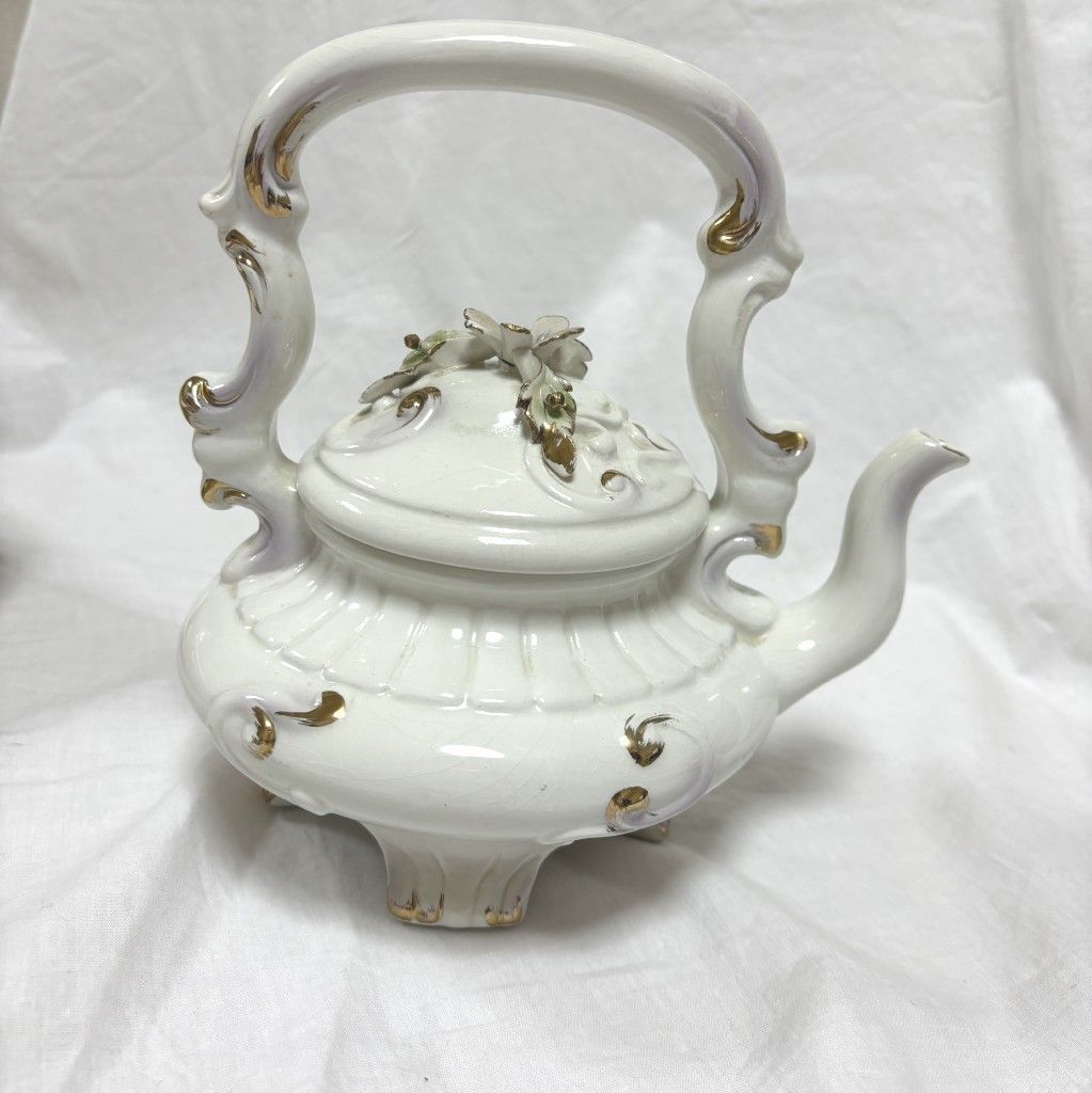 BASSANO イタリア アンティーク 陶器製 ティーポット