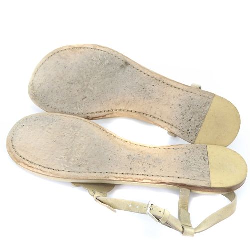 T*☆様 【美品】MONCLER シルバー クロスストラップ サンダル　38 T*☆様 【美品】MONCLER シルバー クロスストラップ サンダル 38