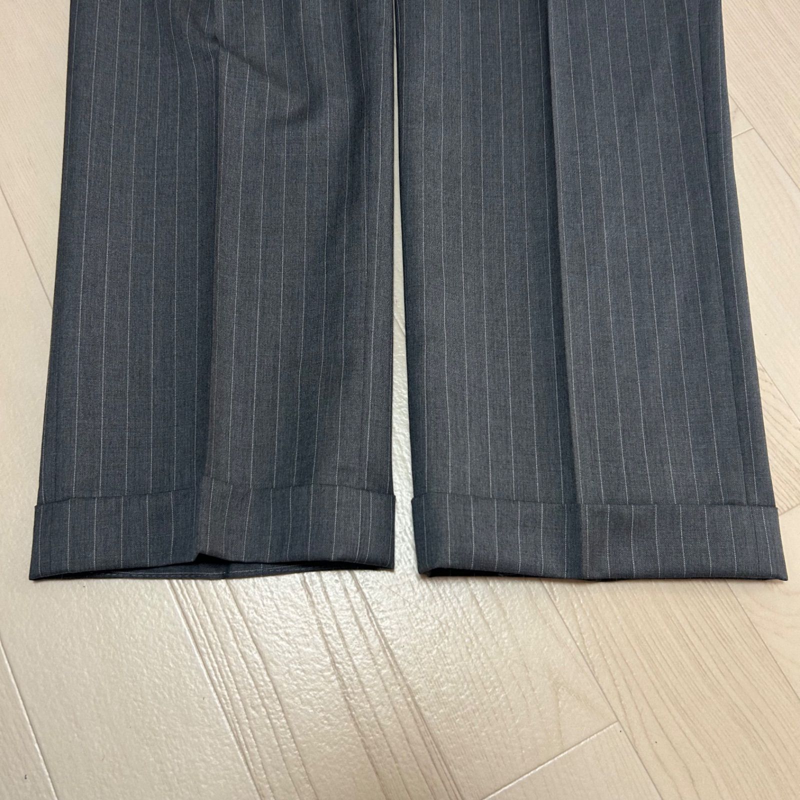 The Row ノーカラー ブレザー 深藍ストライプ BROOKS BROTHERS（ブルックスブラザーズ）の「ノンアイロン GF