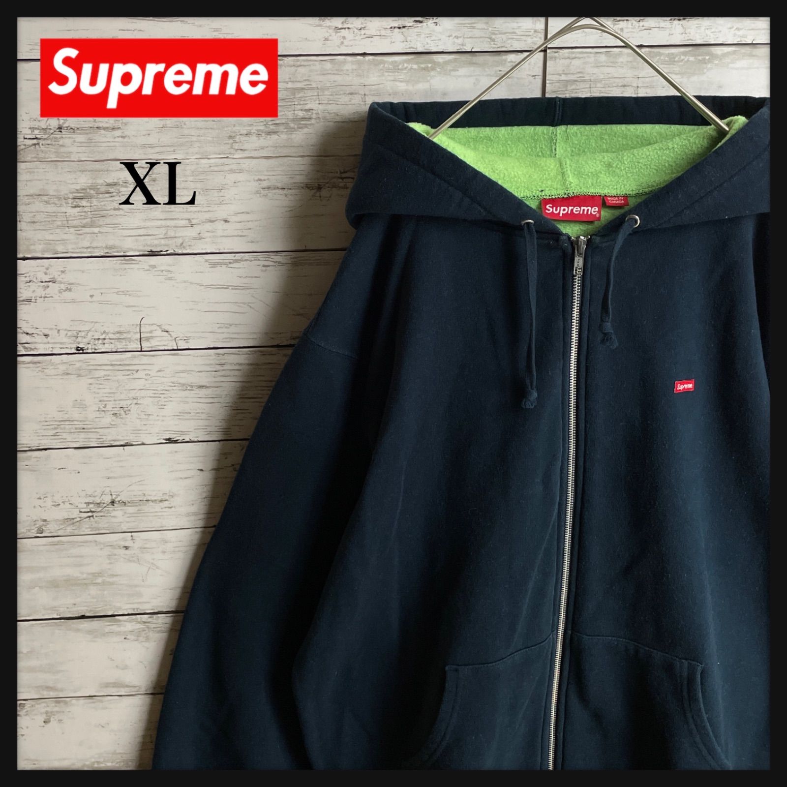 02037【美品・XL】シュプリーム / Supreme ☆スモールボックスロゴ 