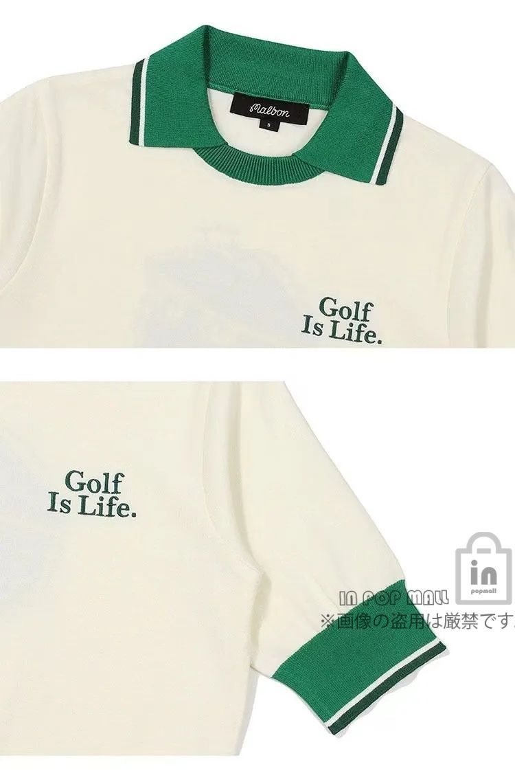 今期新作】 malbon golf マルボンゴルフ LOGO 刺繍 ロゴ