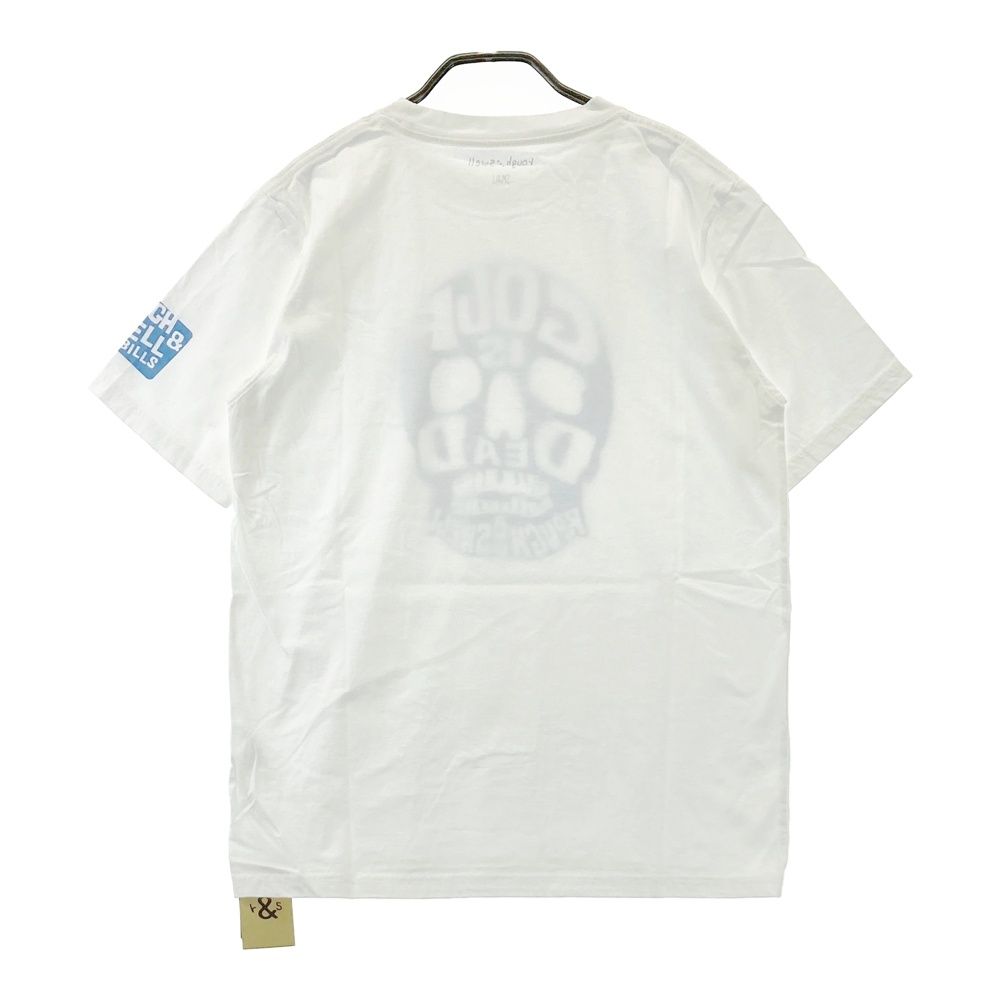 サイズ：S ROUGH&amp;SWELL ラフアンドスウェル  半袖Tシャツ プリント  ホワイト系 [240101480257] ゴルフウェア メンズ ストスト 新品】ROUGH&SWELL ラフアンドスウェル 半袖Tシャツ プリント