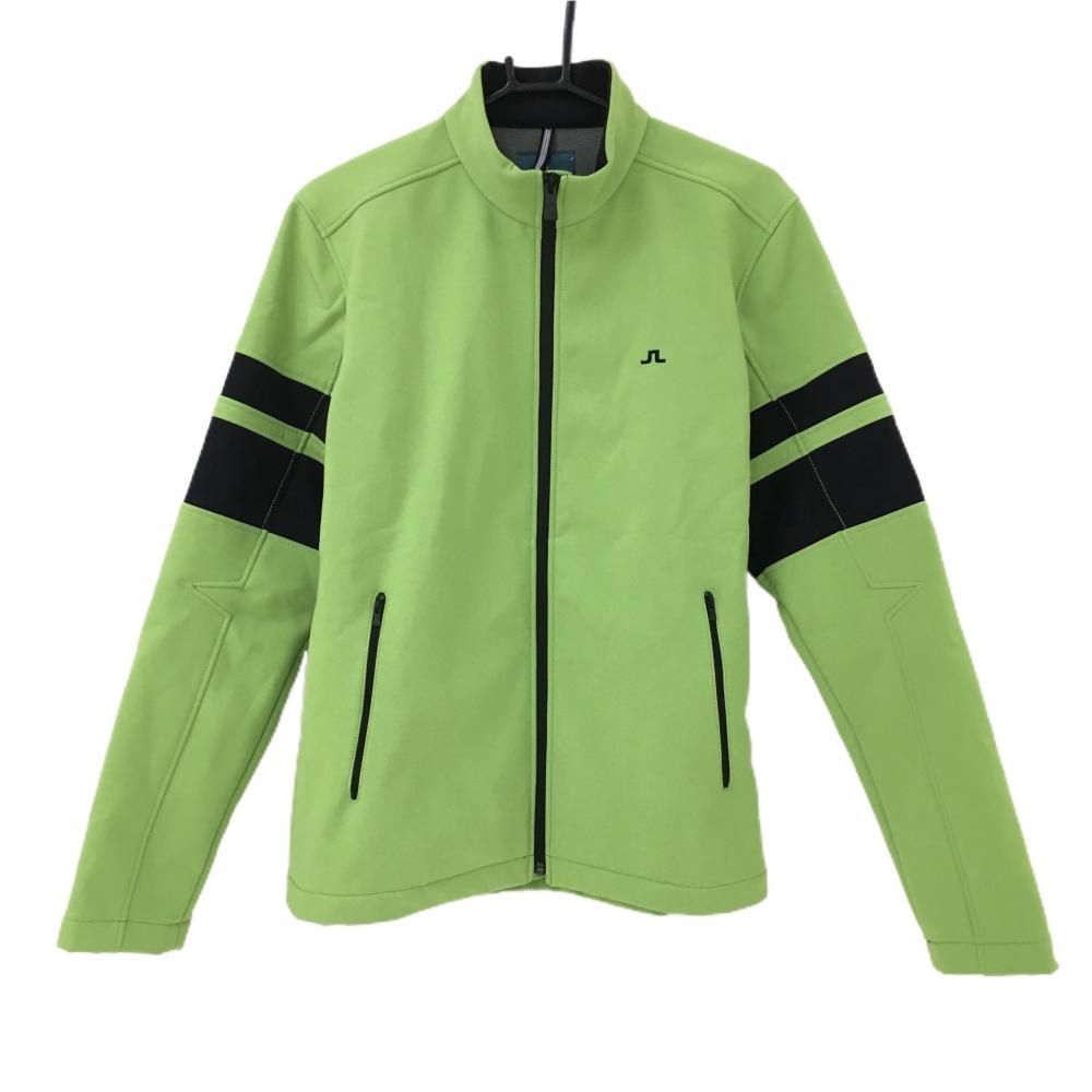 超美品】ジェイリンドバーグ ジャケットブルゾン ライトグリーン×黒 裏 