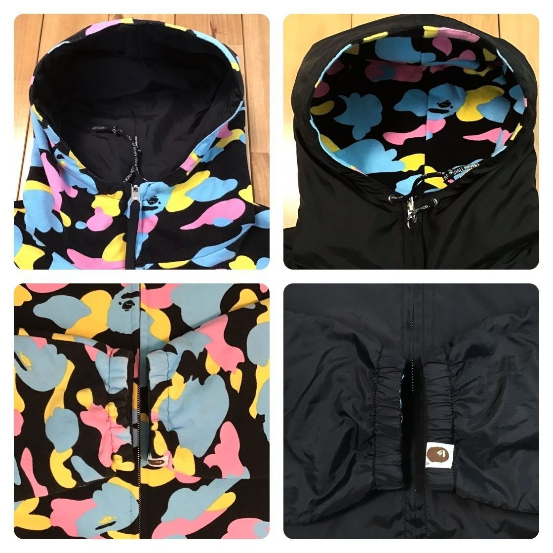 ☆リバーシブル☆ マルチカモ パーカー Mサイズ a bathing ape BAPE