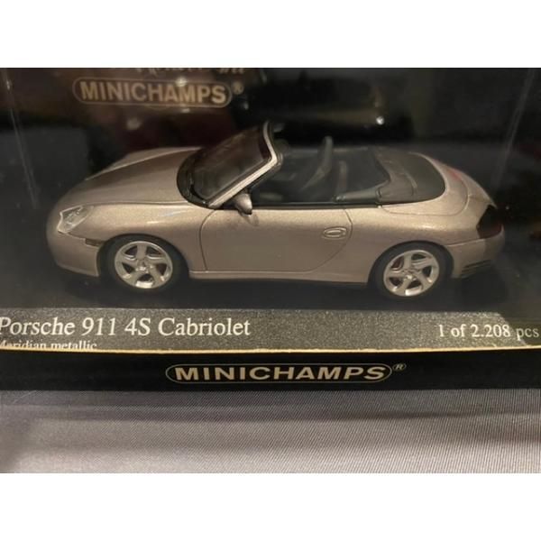 Porsche 911 4S Cabriolet 2003 色 Grey Metallic メーカー ミニチャンプス 1|43ミニカー
