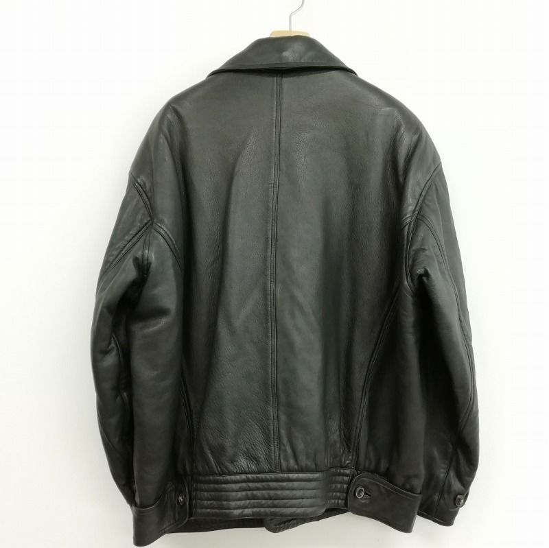 ロエベ LOEWE オールド ヴィンテージ レザー ジャケット ブルゾン 52 ロエベ LOEWE オールド ヴィンテージ レザー ジャケット