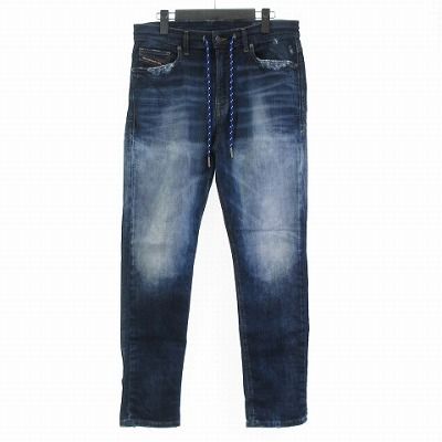DIESEL ダメージ加工デニムパンツ ジョグパンツ 中古・古着通販】DIESEL (ディーゼル) ダメージ加工ジョグデニム