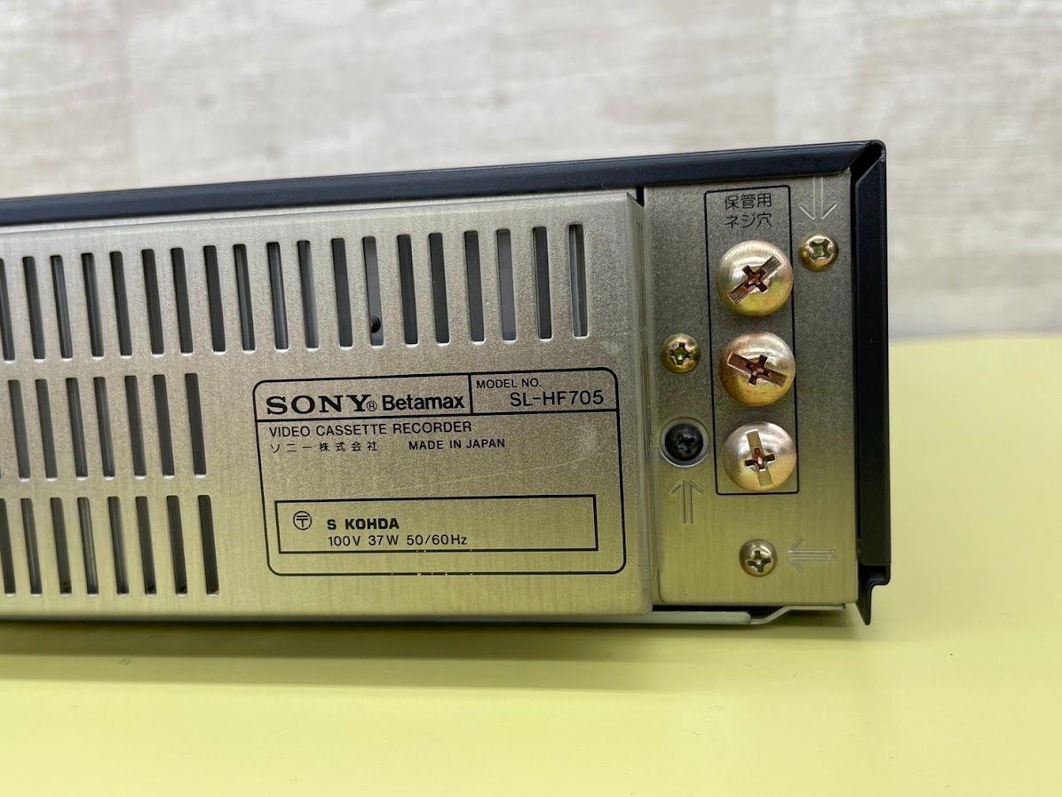 ♪SONY Hi-Band Beta hi-fi ビデオデッキ 1986年製（SONY Hi
