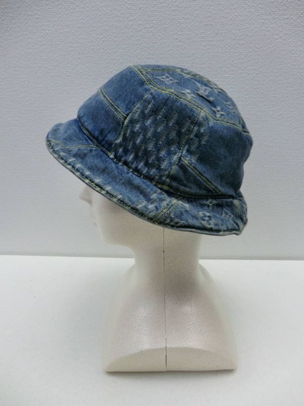 ルイヴィトンNIGO ボネ・ダミエ ジャイアントウェーブ モノグラムデニムバケハ ルイヴィトンNIGO ボネ・ダミエ ジャイアントウェーブ モノグラム