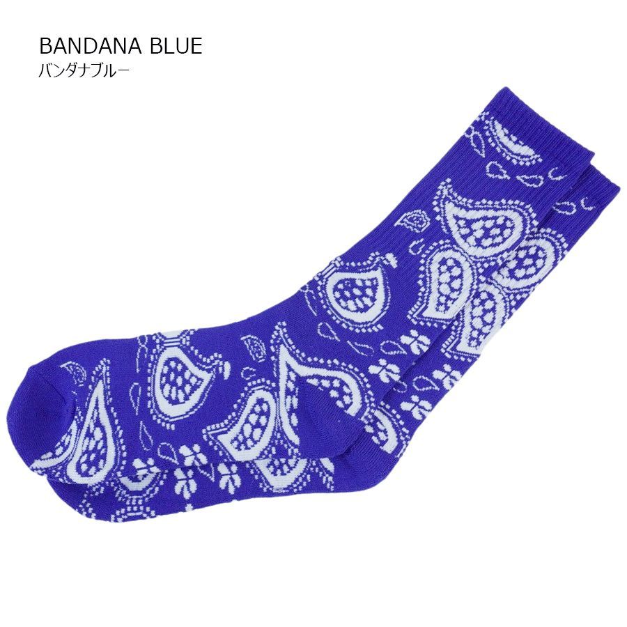 バンダナ柄 マリファナ柄 ギャング ペイズリー ソックス weed 靴下