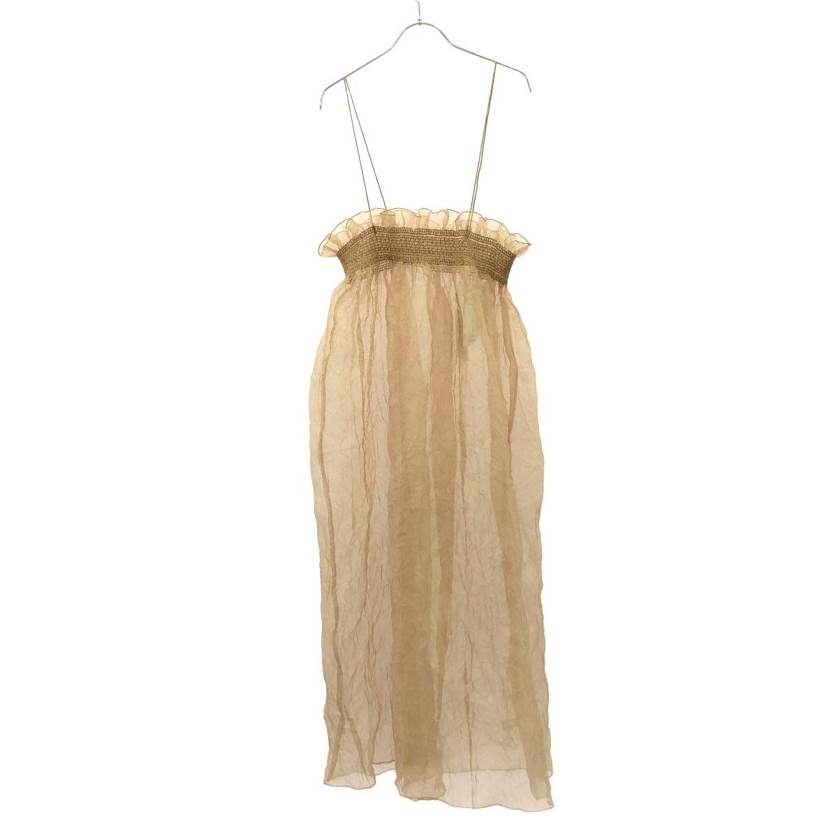 LEINWANDE ラインヴァンド RECYCLE ORGANDY PLEATS DRESS リサイクル 