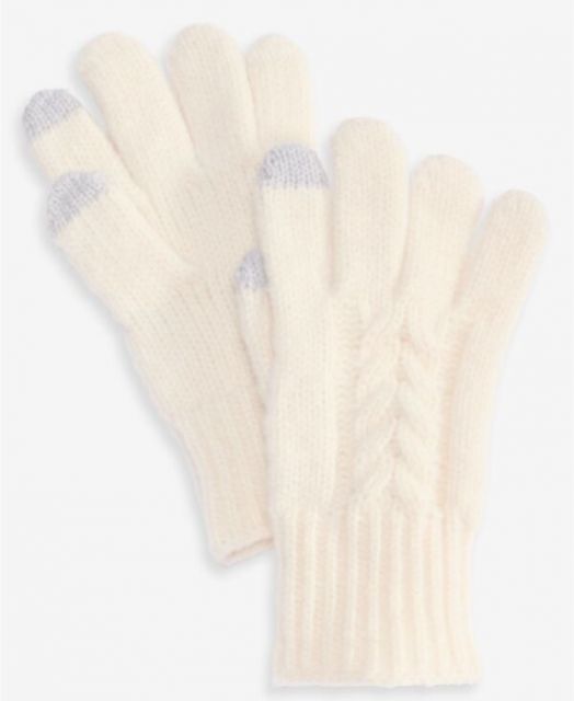 送料無料 スタイルアンドコー レディース 手袋 アクセサリー Women s Cable Knit Gloves Ivory
