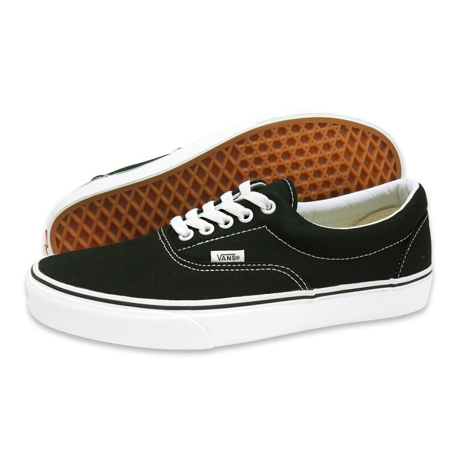 【新品】25.5～29.0cm バンズ VANS スニーカー エラ ERA ブラック 黒 ローカットメンズ レディース 定番 海外企画 VN000EWZBLK