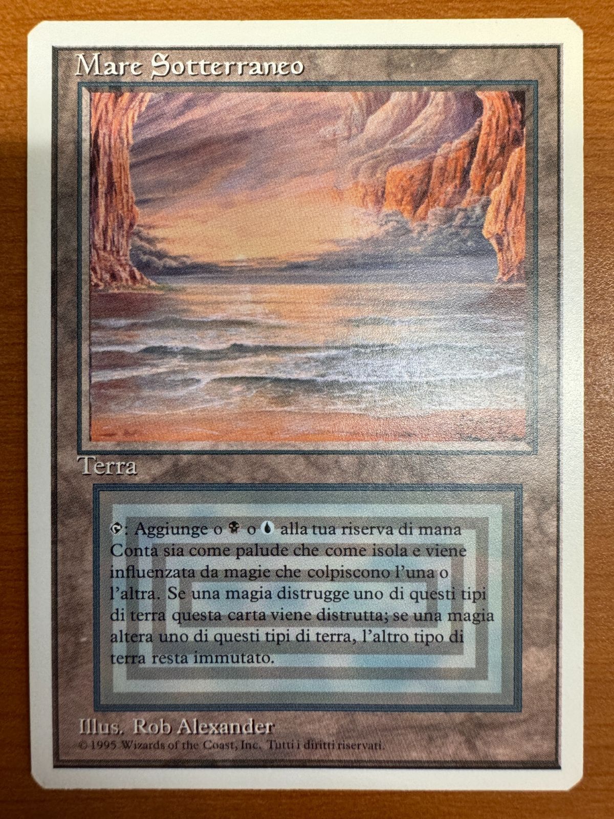 Underground Sea 3ED イタリア語 デュアルランド MTG MTGUnderground
