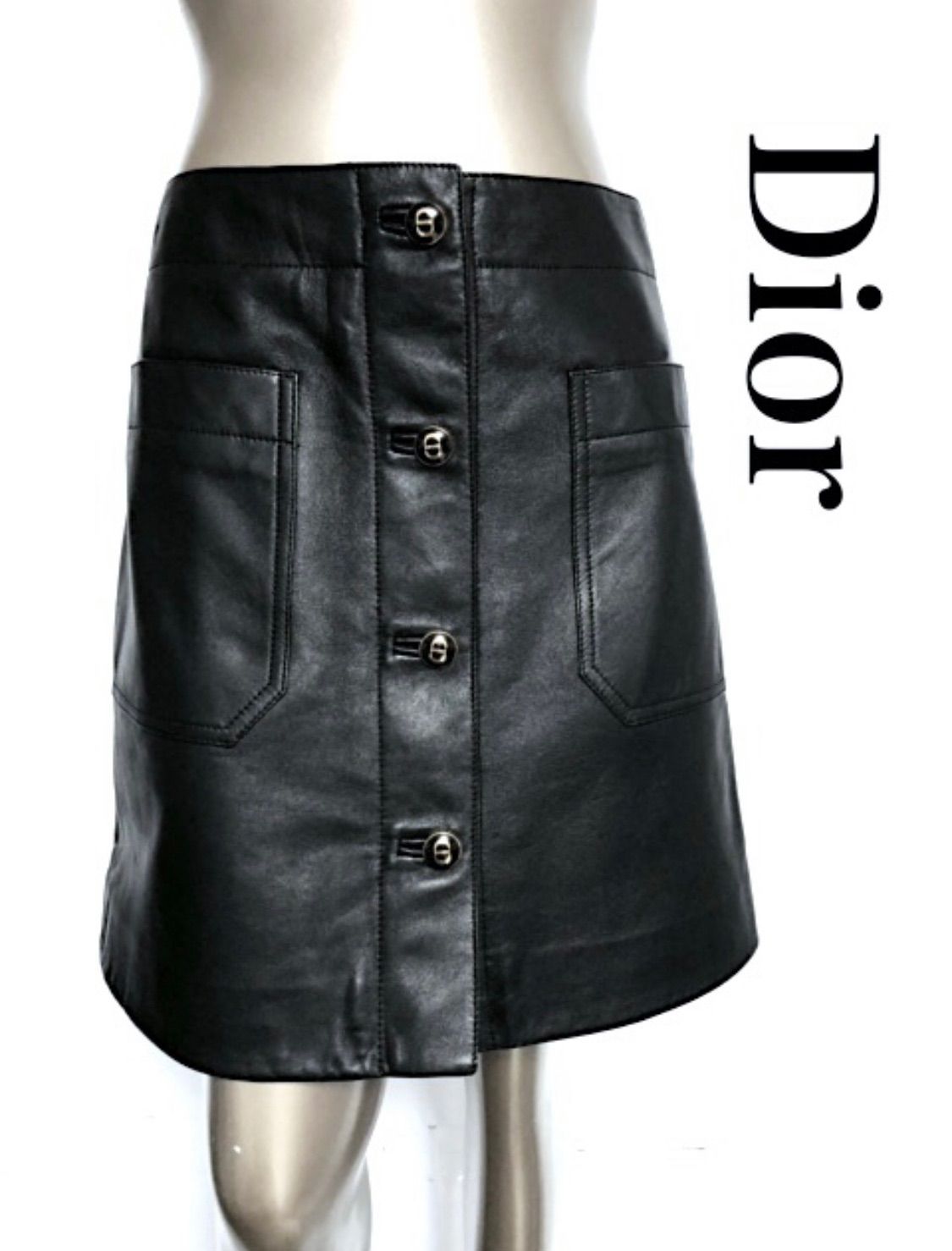 定価495,000円【ほぼ未使用】DIOR ディオール CDボタン スカート ...