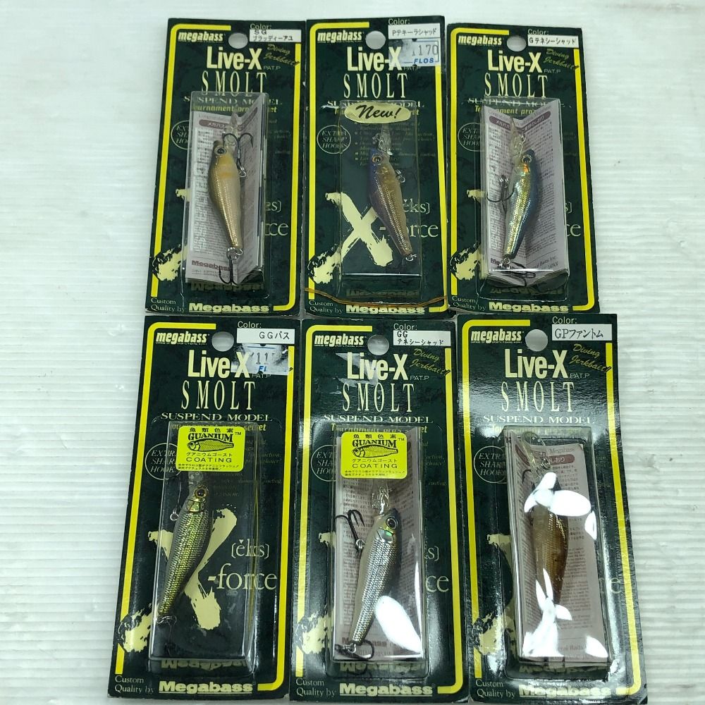 メガバスルアー　ライブＸ　まとめ売り ΣΣMegabass メガバス ルアー ライブX スモルト 6個まとめ - メルカリ