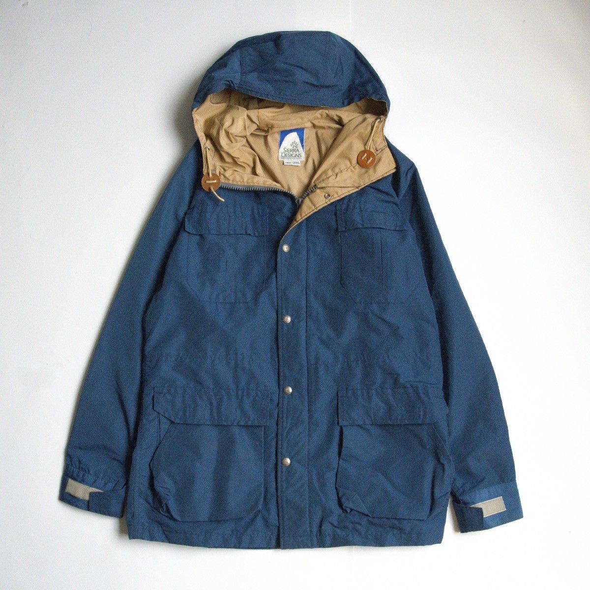 【美品】Sierra Designs 【USA製 60/40クロス マウンテンパーカー】 L ブルー ジャケット シエラデザイン 25080549