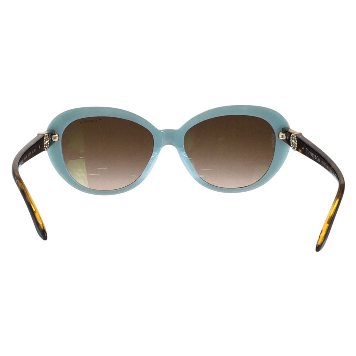 美品 TIFFANY&Co. ティファニー ブラウン スカイブルー プラスチック  