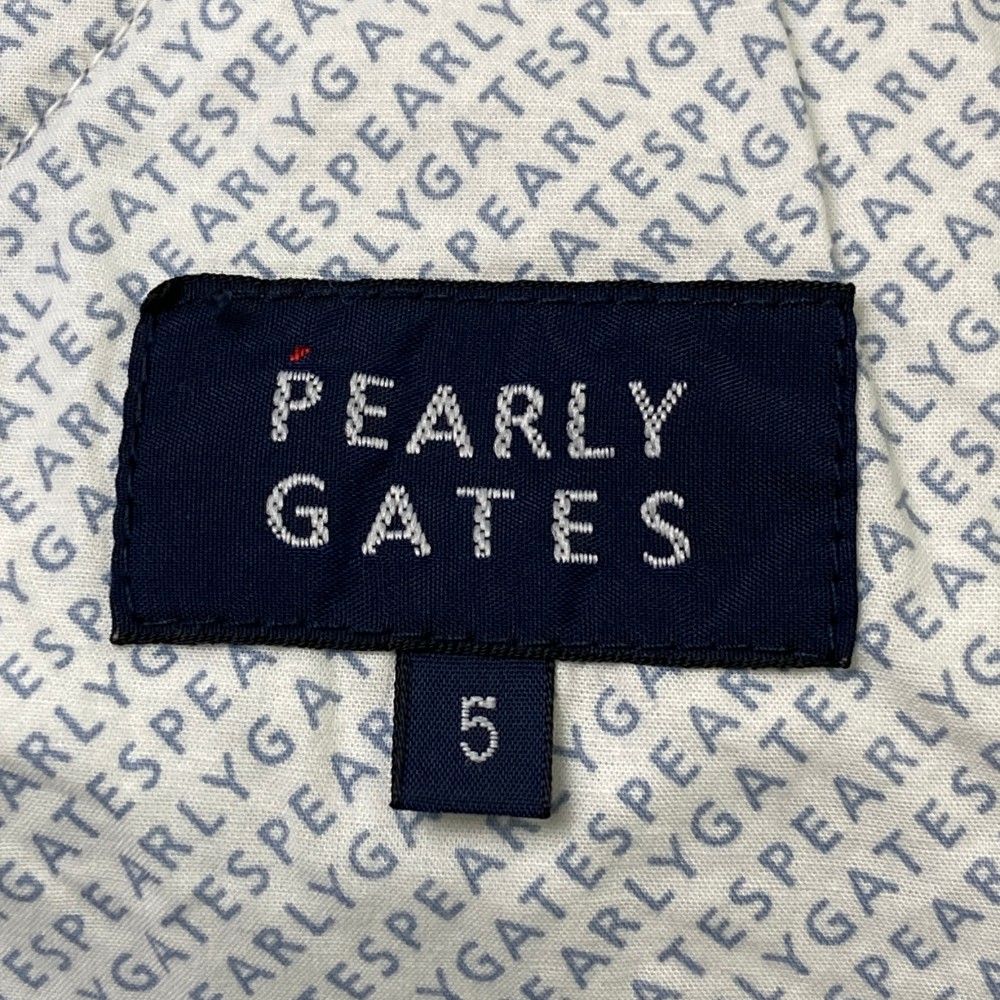 サイズ：5 PEARLY GATES パーリーゲイツ  ストレッチパンツ 総柄 ネイビー系 [240101416886] ゴルフウェア メンズ ストスト PEARLY GATES(パーリーゲイツ) パンツ｜中古ゴルフウェア通販