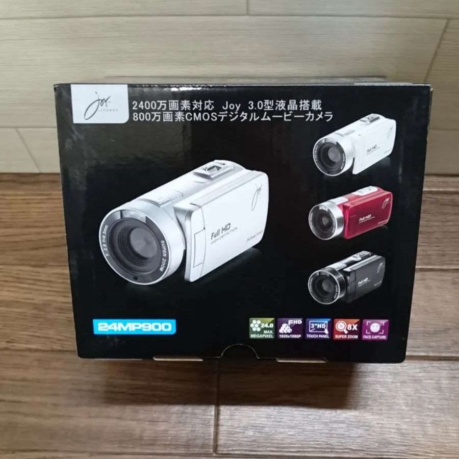 JOYEUX 800万画素CMOSデジタルムービーカメラ 24MP900 レッド - ビデオ